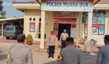 Kapolsek Muara Dua Pimpin Apel Pagi, Tekankan Disiplin dan Pelayanan Prima