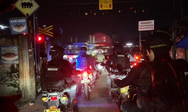 Brimob Batalyon D Pelopor Gelar Patroli Rayonisasi, Cegah Tawuran dan Balap Liar di Kabupaten Bekasi