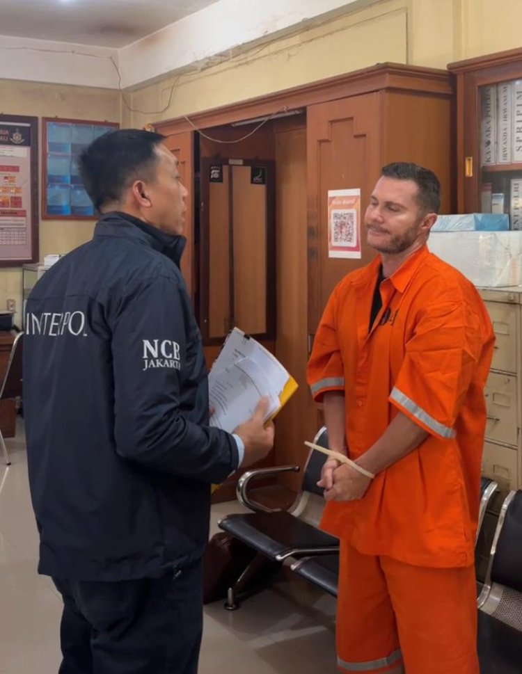 Buron Interpol Asal Inggris Steven Lyons Ditangkap di Bali