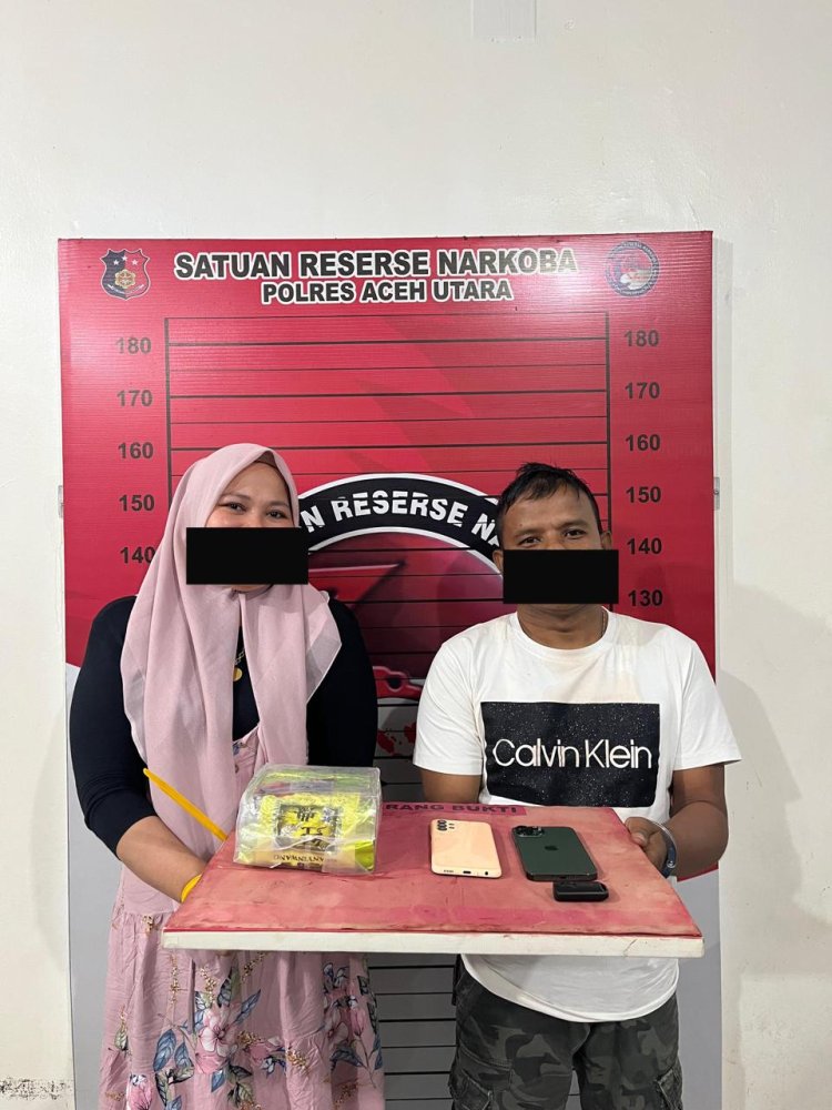 Tersangka Perempuan Jadi Penghubung, Polisi Gagalkan Peredaran Sabu 1 Kg di Aceh Utara