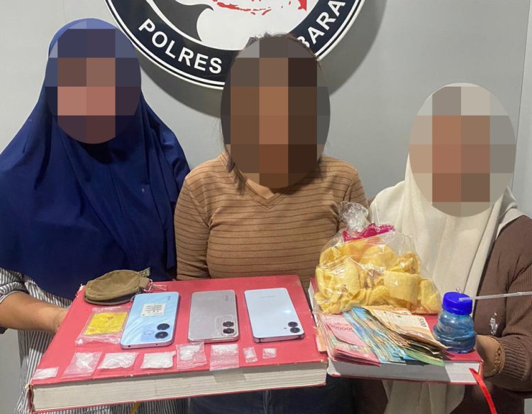 Sat Resnarkoba Polres Aceh Barat Bekuk Tiga Wanita, 17,04 Gram Sabu Diamankan