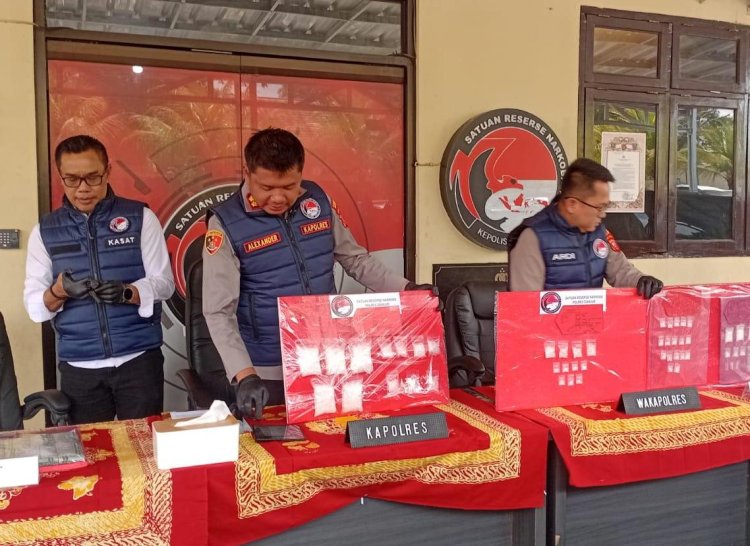 Polres Cianjur Bongkar Peredaran Sabu 648 Gram, Pengedar Ditangkap