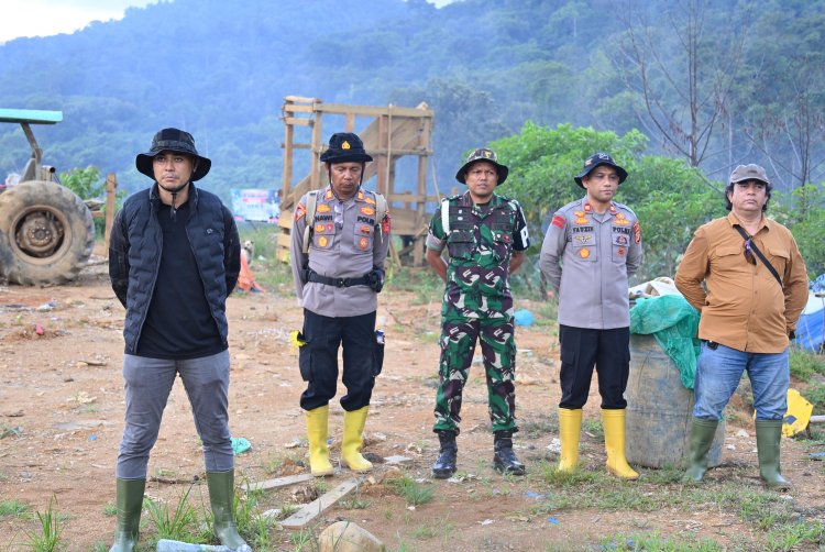 Polres Pidie dan Kodim 0102 Tertibkan PETI di Geumpang, Lakukan Sosialisasi Preventif