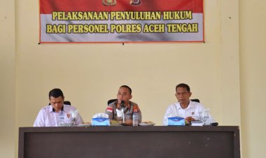 Polres Aceh Tengah Gelar Penyuluhan Hukum, Perkuat Pemahaman Personel tentang KUHP dan KUHAP Baru