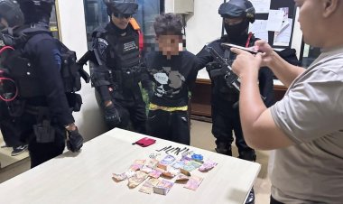 Patroli Brimob Yon D Pelopor Amankan Pelaku Curanmor Saat Patroli Rayonisasi di Kabupaten Bekasi