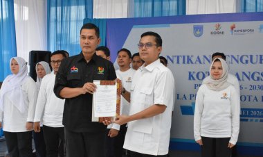 Walikota Langsa Jeffry Sentana Resmi Dikukuhkan Sebagai Ketua KORMI Kota Langsa Periode 2026–2030