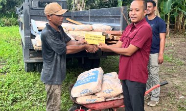 Kasat Reskrim Polres Nagan Raya Kembali Tunjukkan Kepedulian, Bantu Jurnalis Bangun Rumah Layak Huni