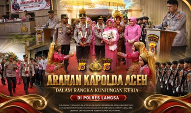 Kunker ke Polres Langsa, Kapolda Aceh Tekankan Etika Bermedsos serta Serahkan Bantuan untuk Korban Kebakaran