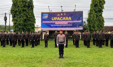 Wakapolres Way Kanan Pimpin Upacara Hari Kebangkitan Nasional Ke-118