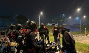 Patroli Brimob Yon D Pelopor Sisir Wilayah Kabupaten Bekasi, Antisipasi Tawuran dan Balap Liar