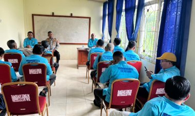 Sambang Kamtibmas, Kapolres Lakukan Mystery Call Layanan 110 di Kantor PWI Way Kanan