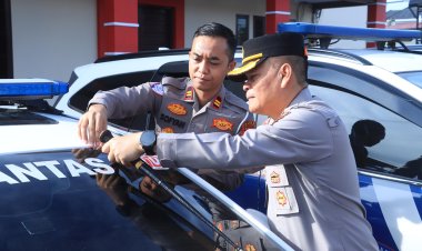 Polres Aceh Utara Pasang Stiker Layanan Polisi 110 di Kendaraan Dinas, Siaga Layani Masyarakat 24 Jam