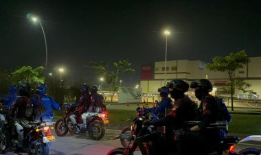 Patroli Brimob Yon D Pelopor Sisir Wilayah Kabupaten Bekasi, Situasi Kondusif dan Nihil Tawuran