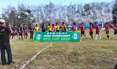 Sinergi Dandim dan KONI Way Kanan Sukseskan Pembukaan Turnamen Sepak Bola RPG CUP di Negeri Agung