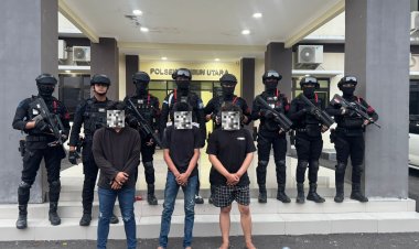 Patroli Brimob Bekasi Kota Amankan Tiga Remaja Diduga Hendak Balap Liar
