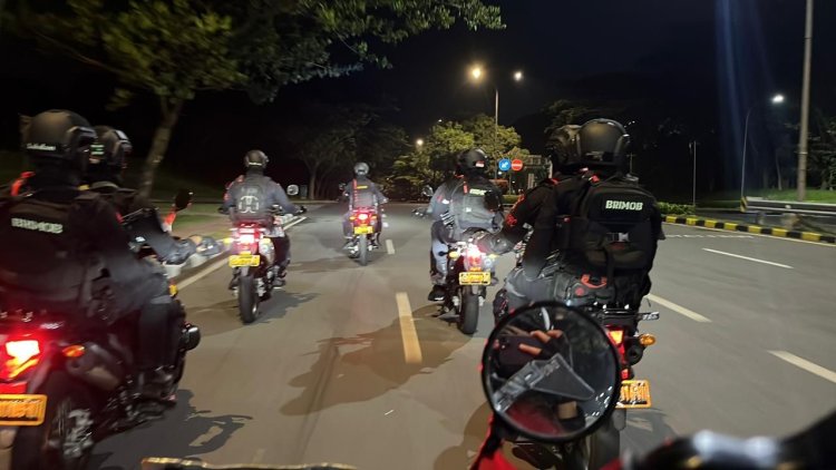 Patroli Brimob Batalyon D Pelopor Sisir Wilayah Kabupaten Bekasi, Tawuran dan Balap Liar Nihil