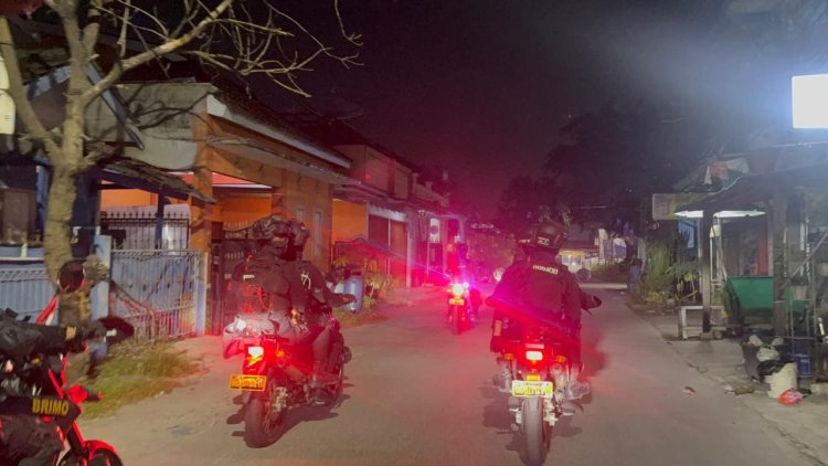 Patroli Brimob Yon D Pelopor Sisir Wilayah Kabupaten Bekasi, Tawuran dan Balap Liar Nihil