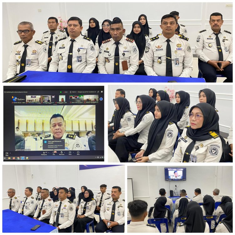 LPKA Banda Aceh Ikuti Monitoring dan Evaluasi Pelayanan Tahanan oleh Ditjen Pemasyarakatan