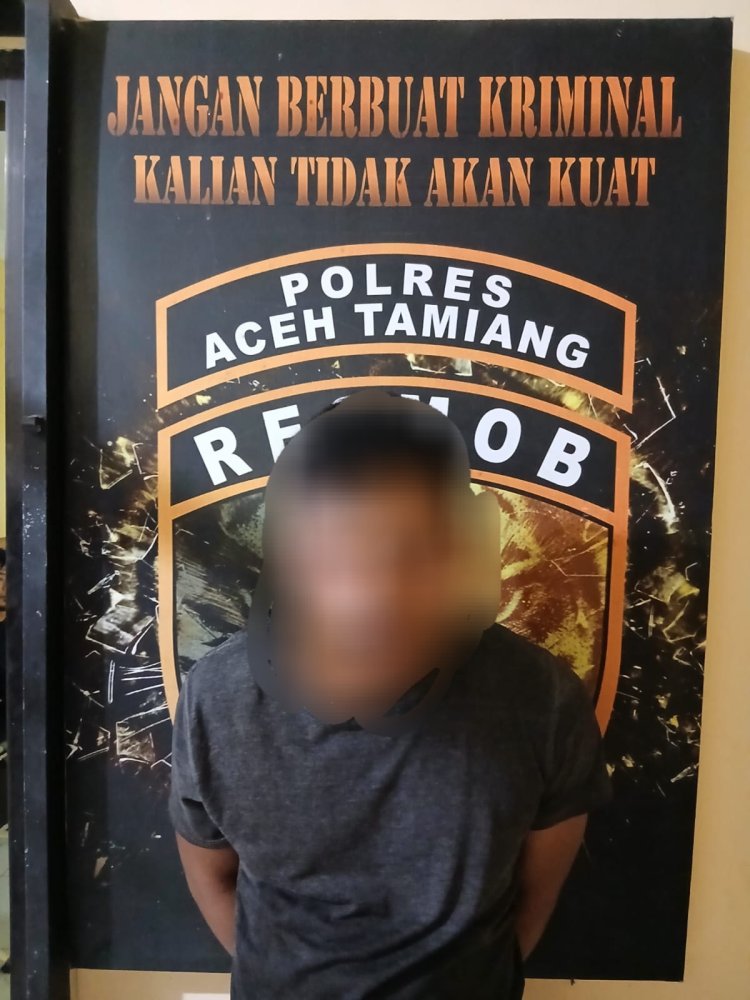 Sat Reskrim Polres Aceh Tamiang Ringkus Pelaku Penjambretan Kurang dari 24 Jam