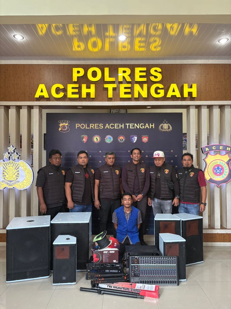 Sat Reskrim Polres Aceh Tengah Berhasil Ungkap Kasus Pencurian di Kampus IAIN, Pelaku Dibekuk Bersama Barang Bukti