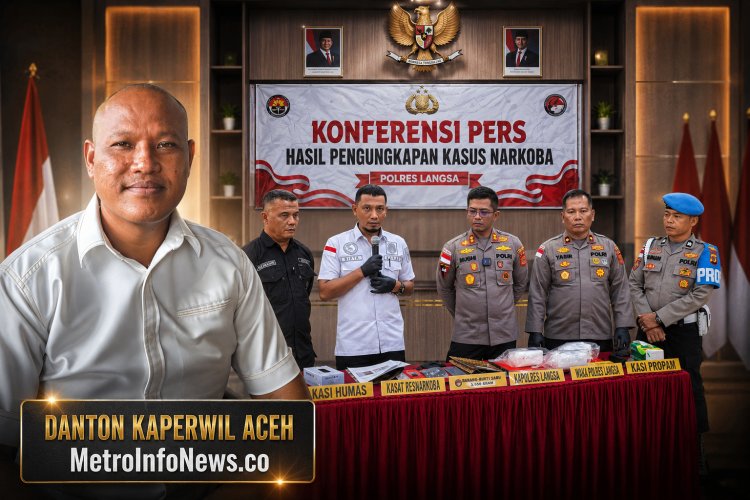 Danton Kaperwil Aceh Apresiasi Ketegasan Kasat Narkoba Polres Langsa Gagalkan 3,056 Kg Sabu