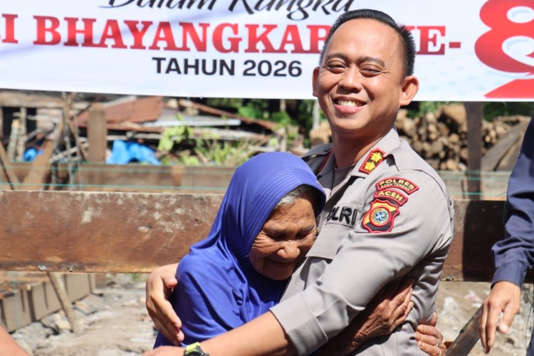 Sambut Bhayangkara ke-80, Kapolres Aceh Tengah Wujudkan Impian Warga Miliki Rumah Layak Huni