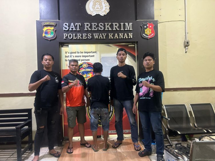 Curi 34 Tandan Buah Sawit, Pria Asal Dewa Agung Diamankan Polres Way Kanan
