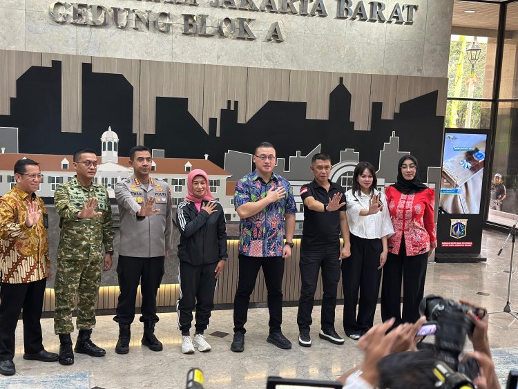 Dukung Kamtibmas demi Kelancaran Layanan Publik, Kantor Pertanahan Jakarta Barat Sinergi Bersama Forkopimko di Forum "Ngopi"