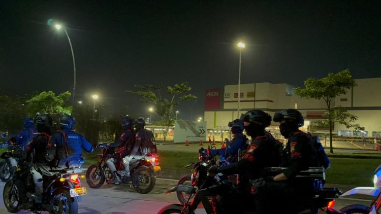 Patroli Brimob Yon D Pelopor Sisir Wilayah Kabupaten Bekasi, Situasi Kondusif dan Nihil Tawuran