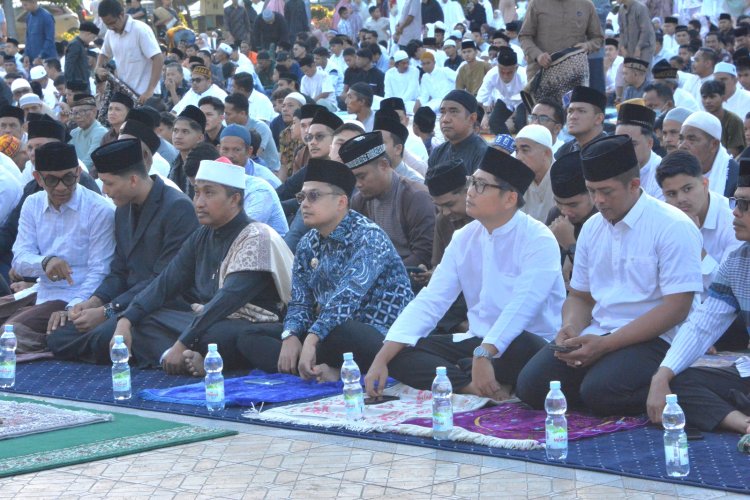 Idul Adha 1447 H, Jeffry-Haikal Shalat Bersama Ribuan Jamaah di Lapangan Merdeka Langsa