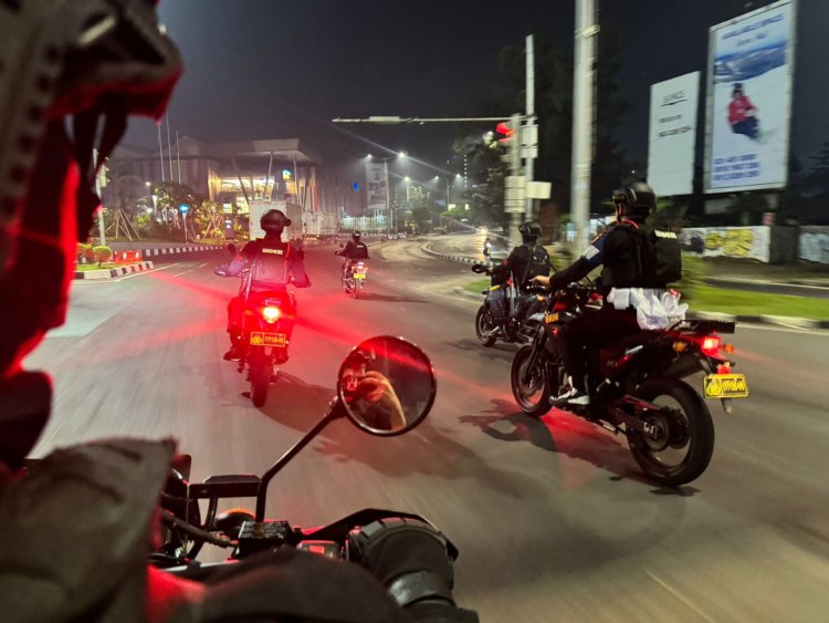 Patroli Brimob Yon D Pelopor Sisir Wilayah Kabupaten Bekasi, Antisipasi Tawuran dan Balap Liar