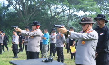 Polres Aceh Utara Gelar Latihan Menembak, Tingkatkan Kemampuan dan Profesionalisme Personel