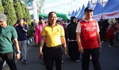 Semarak Hari Bhayangkara ke-80, Polres Aceh Tengah Sukses Gelar Car Free Day "Rupa Rasa Warisan"