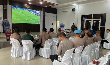 Polres Pidie Gelar Nonton Bareng Piala Dunia 2026 Bersama Masyarakat dan Mahasiswa