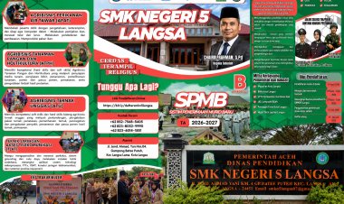 SPMB SMK Negeri 5 Langsa Resmi Dibuka, Siapkan Generasi Terampil Pendukung Ketahanan Pangan Nasional