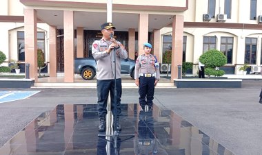 Wakapolres Lhokseumawe Pimpin Apel Perdana, Ajak Personel Jaga Soliditas dan Nama Baik Polri di Era Digital