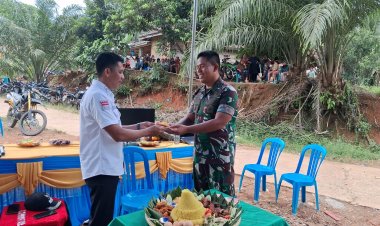 SYUKURAN JEMBATAN PERINTIS GARUDA KAMPUNG AIR RINGKIH, WUJUD NYATA TNI HADIR UNTUK RAKYAT.