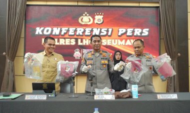Polres Lhokseumawe Ungkap Dugaan Percobaan Pencurian Disertai Pembakaran Toko Emas