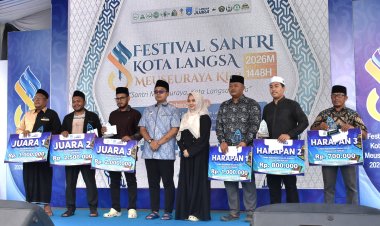 Walikota Langsa Jeffry Sentana S Putra Tutup Festival Santri Meuseuraya II Tahun 2026