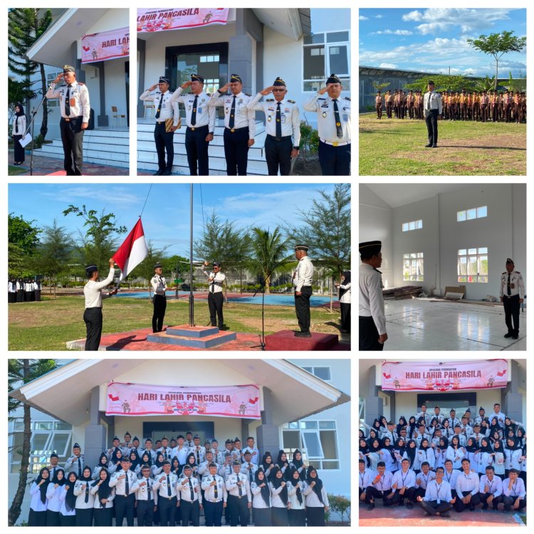 Pancasila Pemersatu Bangsa, Fondasi Perdamaian Dunia, Jajaran LPKA Banda Aceh Gelar Upacara Hari Lahir Pancasila 2026