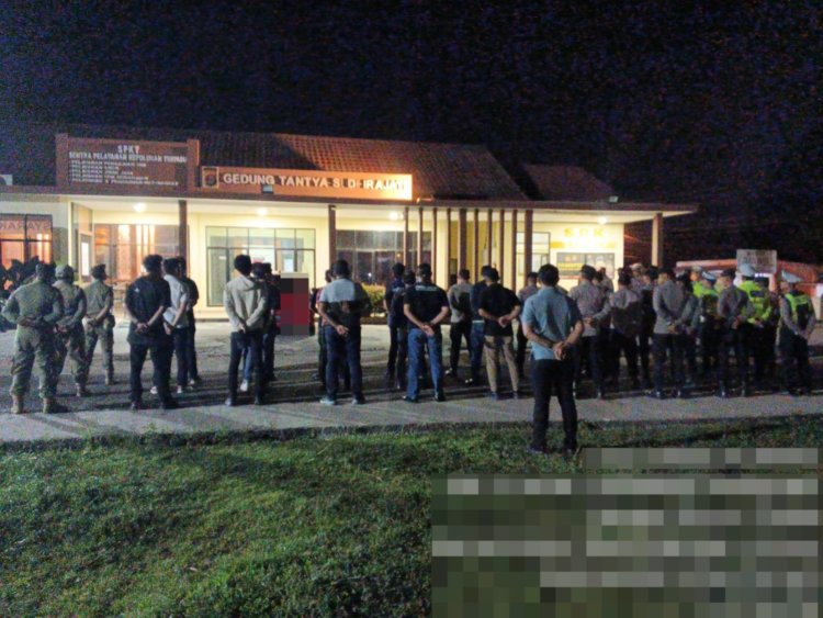 Apel Siaga Kamtibmas, Polres Way Kanan Antisipasi Hiburan Malam Orgen Tunggal dan DJ