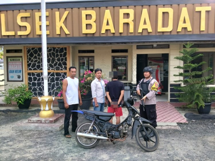 Polsek Baradatu Bekuk Diduga Pelaku Curat Sepeda Motor di Wonosari