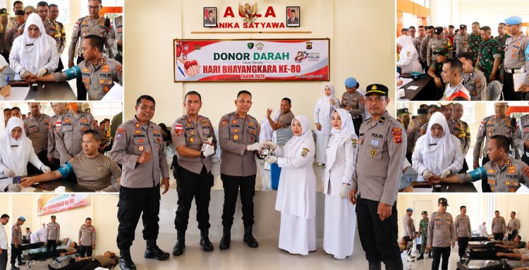 Aksi Kemanusiaan Sambut Hari Bhayangkara ke-80, Polres Aceh Tengah Gelar Donor Darah Untuk Masyarakat
