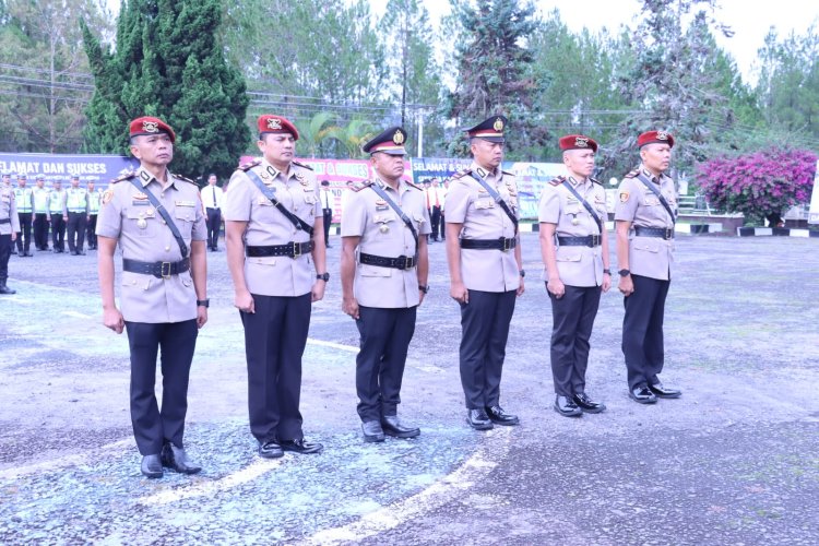 Kapolres Bener Meriah Pimpin Sertijab Tiga Pejabat Utama, Ingatkan Pentingnya Amanah dan Tanggung Jawab