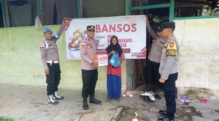 Polsek Peureulak Timur Wujudkan Tema "Polri untuk Masyarakat" melalui Bansos HUT Bhayangkara Ke-80