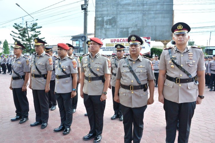 Kapolres Langsa Pimpin Sertijab, Kasat Reskrim, Kasat Lantas dan Tiga Kapolsek Resmi Berganti