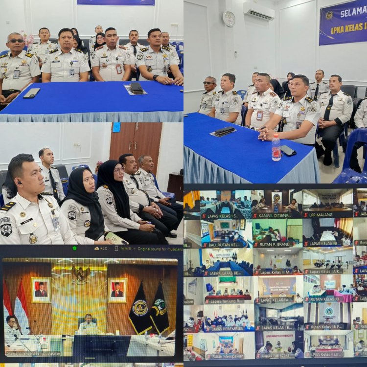 Ikuti Arahan Dirjen PAS, LPKA Banda Aceh Siap Perkuat Kinerja dan Pelayanan Pemasyarakatan