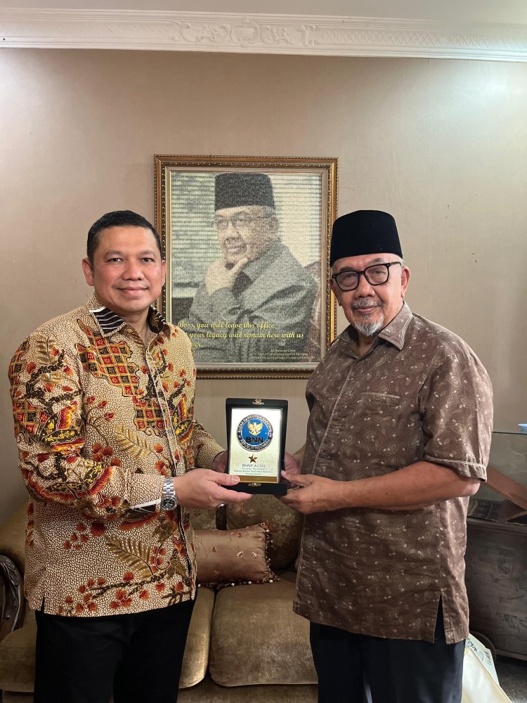 Sambut HANI 2026, Kepala BNNP Aceh Anjangsana ke Tokoh Pelopor Pendiri Badan Narkotika Provinsi di Aceh