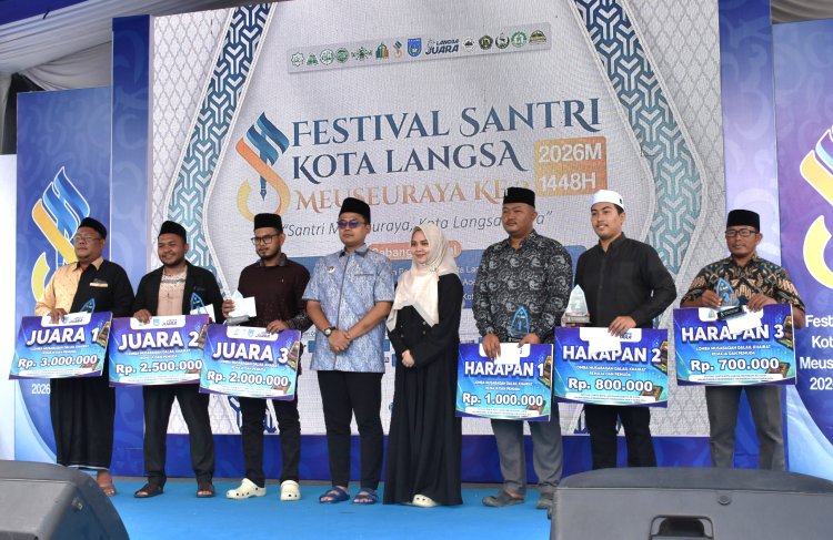Walikota Langsa Jeffry Sentana S Putra Tutup Festival Santri Meuseuraya II Tahun 2026
