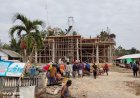 Gotong Royong Wujudkan Rumah Allah: Pengecoran Dak Tahap Kedua Masjid Agung Darul Ulum Berjalan Penuh Semangat